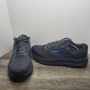 Brooks Ghost Max 2  Running Shoes Black/Blue Men's Size 12.5 D